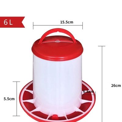 Manual Hens 14kg 38cm Poultry Feeder Drinker